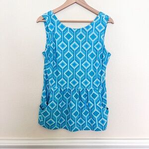 Jude Connally Sleeveless Geometric Top Size Large
